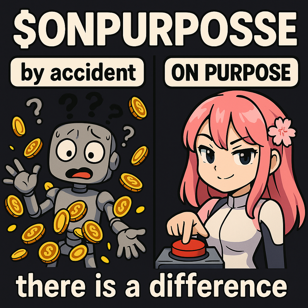 On Purpose meme token art